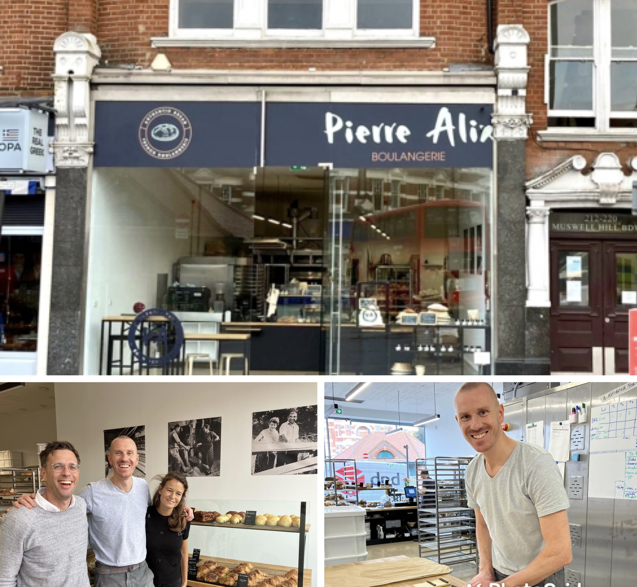 louer une boutique à Londres : la devanture de la boulangerie Pierre Alix